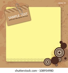 Note paper modern, can use for business concept, brochure object.
