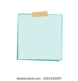 note paper on white background.