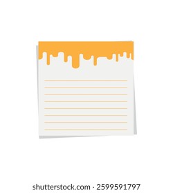 note paper on white background.