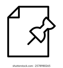 Note paper with pushbutton icon Black and white logo