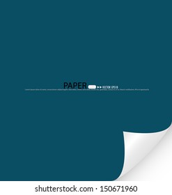 Note paper, ready for your message. Vector illustration.