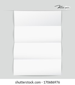 Note paper, ready for your message. Vector illustration.