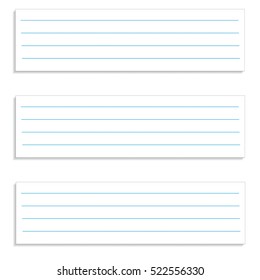 Note paper, ready for your message. Vector illustration.