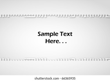 Note Paper Ripped off on white isolated background Vector