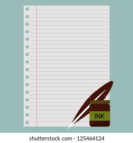 Note paper vector