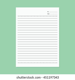 Note paper - Vector