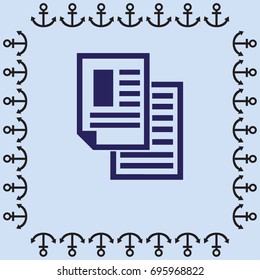 note paper vector icon 
