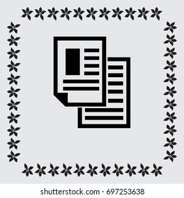 note paper vector icon 