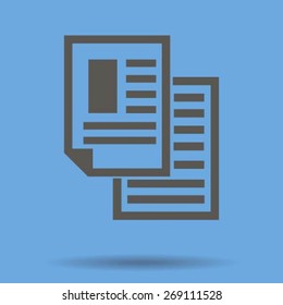 note paper  - Vector icon isolated 