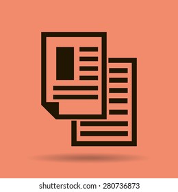 note paper  - Vector icon isolated 