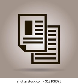 note paper  - Vector icon isolated 