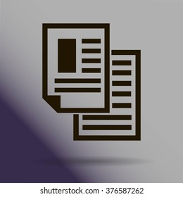 note paper  - Vector icon isolated 
