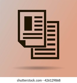 note paper  - Vector icon isolated 