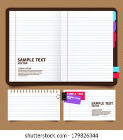 note paper vector illustration