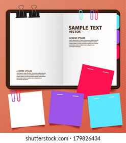 note paper vector illustration
