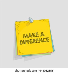 Note paper vector illustration