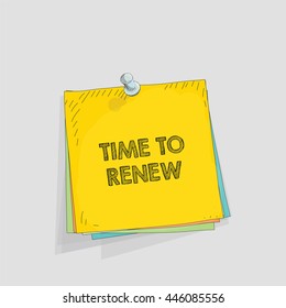 Note paper vector illustration