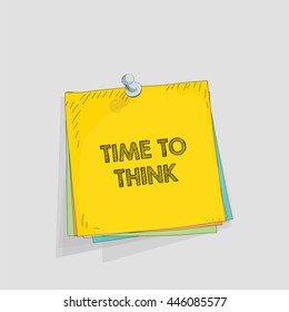 Note paper vector illustration
