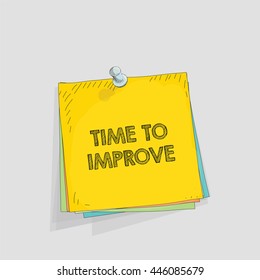 Note paper vector illustration