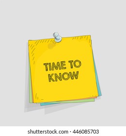 Note paper vector illustration