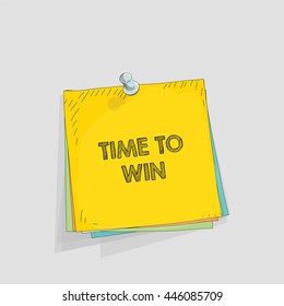 Note paper vector illustration