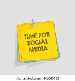 Note paper vector illustration