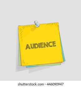 Note paper vector illustration