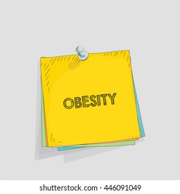 Note paper vector illustration