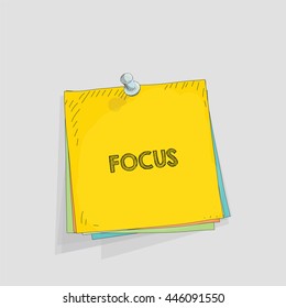 Note paper vector illustration