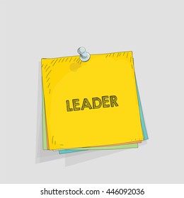 Note paper vector illustration