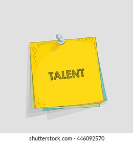 Note paper vector illustration