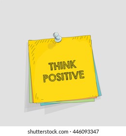 Note paper vector illustration