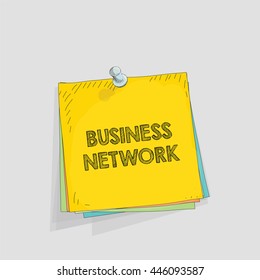 Note paper vector illustration