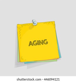 Note paper vector illustration