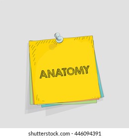 Note paper vector illustration