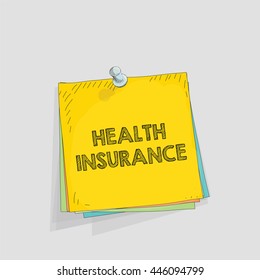 Note paper vector illustration
