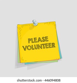 Note paper vector illustration