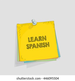 Note paper vector illustration