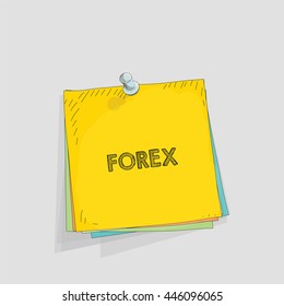 Note paper vector illustration