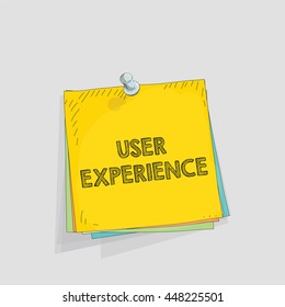 Note paper vector illustration