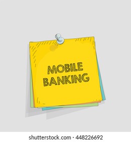 Note paper vector illustration