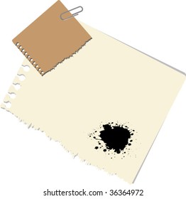 note with paperclip