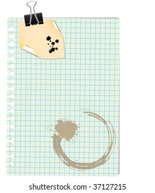 note with paper-clip