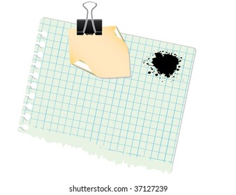 note with paper-clip