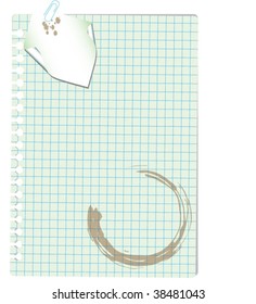 note with paperclip