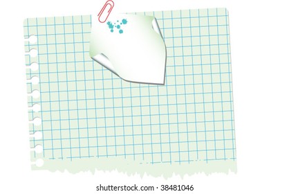 note with paperclip