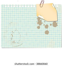 note with paperclip