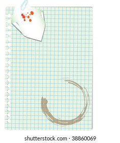 note with paperclip