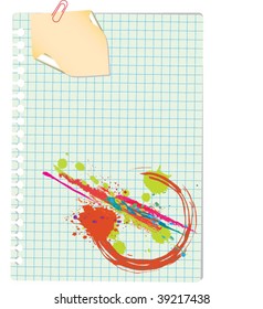 note with paperclip