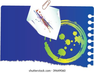 note with paperclip